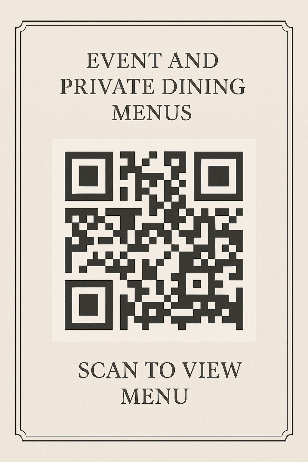 event menu